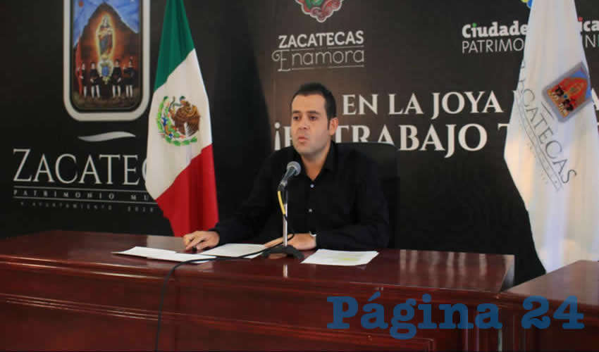 Ulises Mejía Haro, presidente municipal de Zacatecas, apuntó que se prevé que durante la fase tres de esta contingencia por COVID-19 se hagan ajustes no solamente a las acciones de prevención y promoción de la salud, sino también al propio presupuesto (Foto Cortesía)