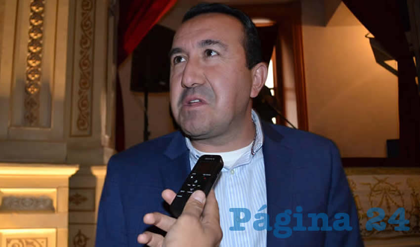 José Alfredo Perales González, presidente municipal de Miguel Auza (Foto Rocío Castro Alvarado)