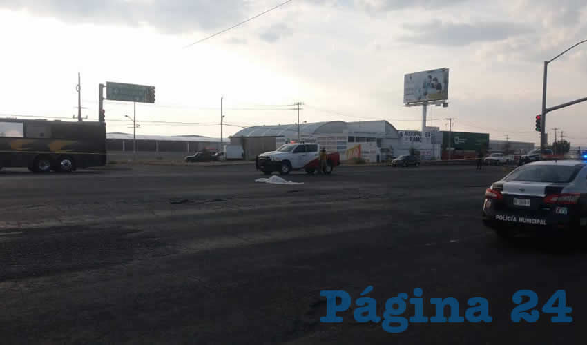 El terrible percance ocurrió en la carretera federal 45 norte, frente al Parque Industrial del Valle de Aguascalientes