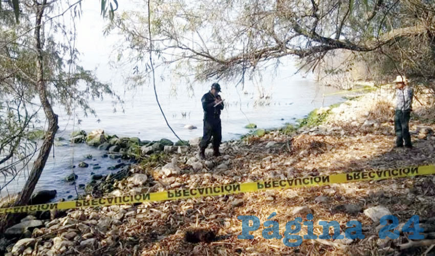 El cuerpo fue rescatado en el lugar conocido como El Rincón, dentro de la comunidad Ojo de Agua/Foto: Especial