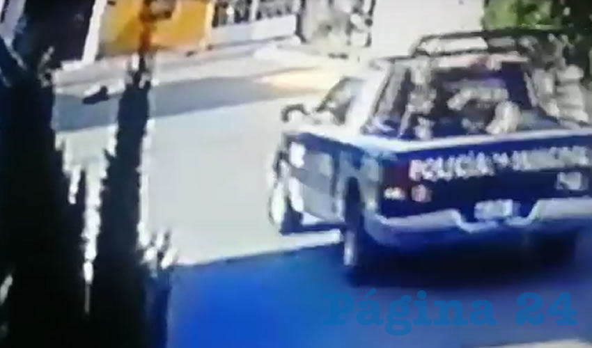 Video y fotograf&iacute;as en Facebook muestran el momento en que la perrita es atropellada 