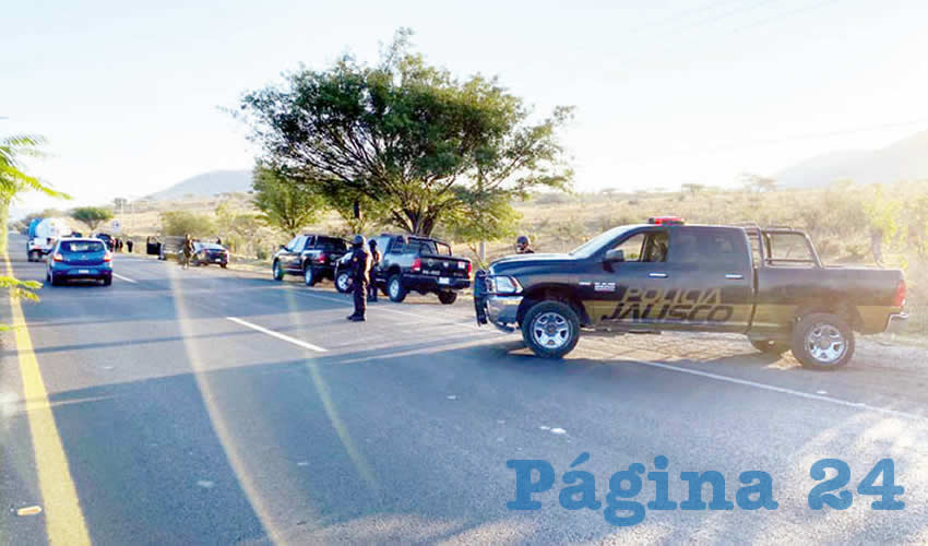 Los uniformados persiguieron a los sospechosos desde la avenida Lípez Mateos Sur, a la altura de las Cuatas, hasta un cerro donde los criminales escaparon a pie/Foto: Especial