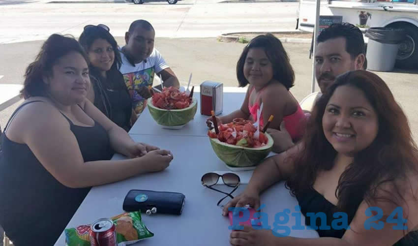 La familia Carrasco López estuvo en Fuente de Sodas de Mesa Grande, Calvillo