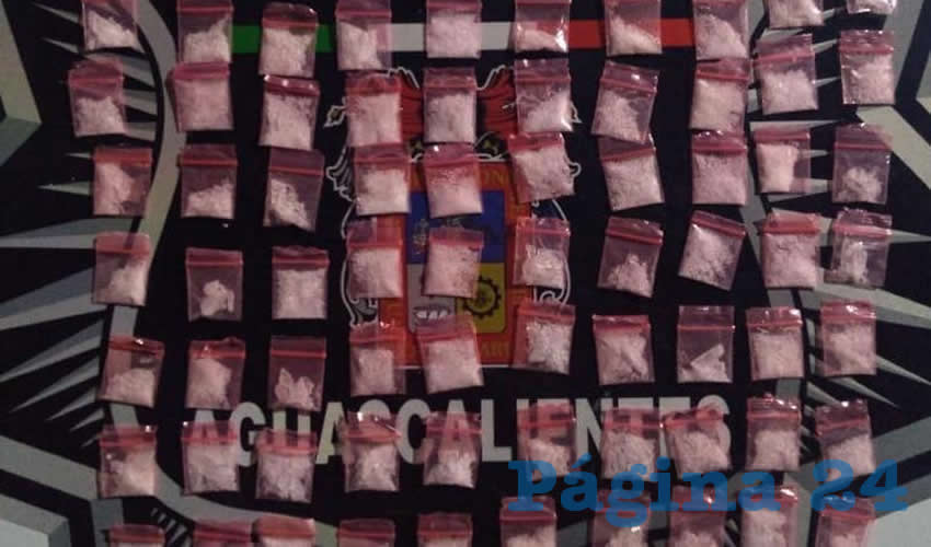 La droga decomisada a Josué “N” “N”, de 24 años de edad