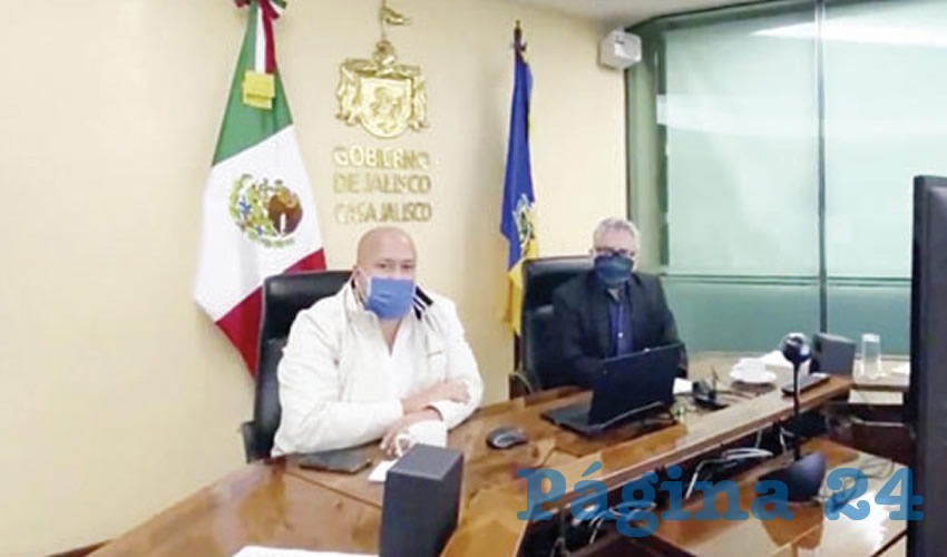 El gobernador Enrique Alfaro y el fiscal de Jalisco, Gerardo Solís Gómez, explicaron que esta nueva área de la fiscalía tendrá seis ministerios públicos así como su personal de apoyo, y se dedicará sólo a personal médico “que tenga problemas relacionados con su seguridad derivado de la contingencia”/Foto: Twitter @EnriqueAlfaroR
