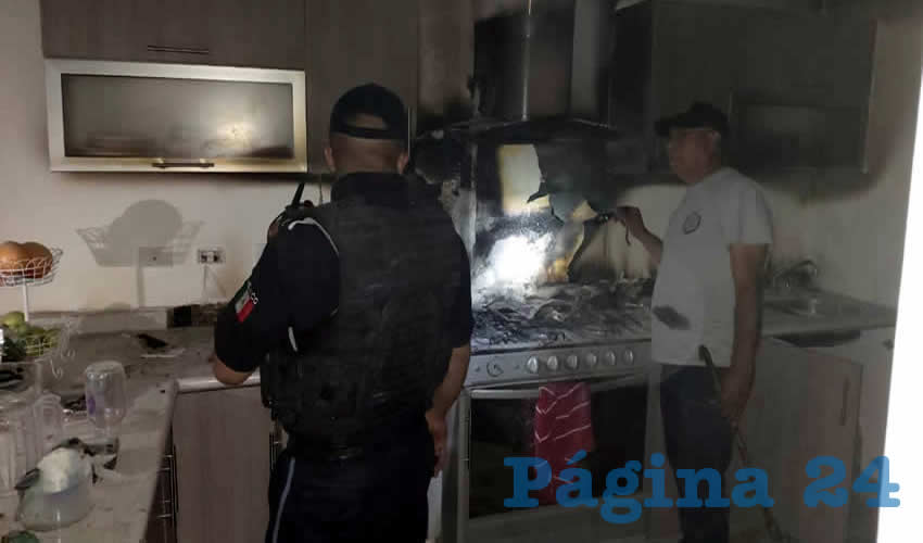 El siniestro se originó en la cocina, por una fuga de gas que provocó un flamazo