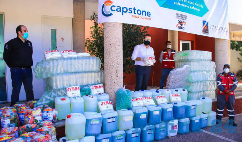 El alcalde capitalino Ulises Mejía Haro suma nuevos aliados en apoyo a grupos vulnerables, como la empresa minera Capstone Gold que donó apoyos alimenticios e insumos de higiene para las familias de la Capital que más lo necesitan, con la meta de beneficiar a más de 18 mil hogares en el municipio