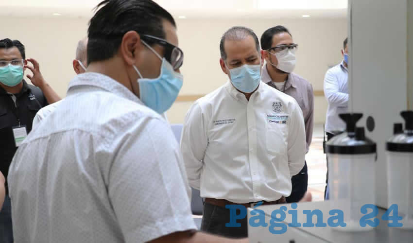 El gobernador estuvo acompañado del director del CHMH, Armando Ramírez Loza, quien también se cercioró del funcionamiento de los proyectos presentados