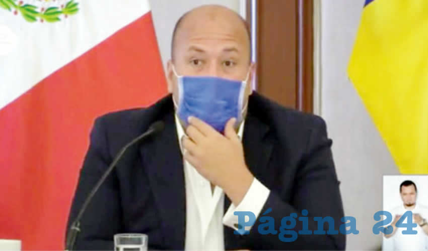 El gobernador Enrique Alfaro se cobró por adelantado la mitad de su aguinaldo. Ha de ser porque no le alcanza, o porque trabaja mucho. Con esa cara y esos movimientos sale a decir que se gastó un dineral del presupuesto para atender la pandemia, y que habrá reajustes, pero que “no serán una imposición”/Foto: Facebook