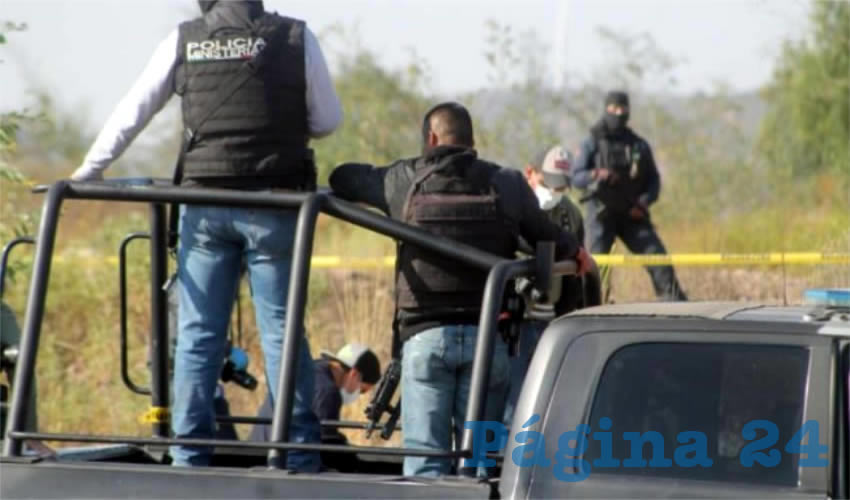 El arribo de los policías y paramédicos