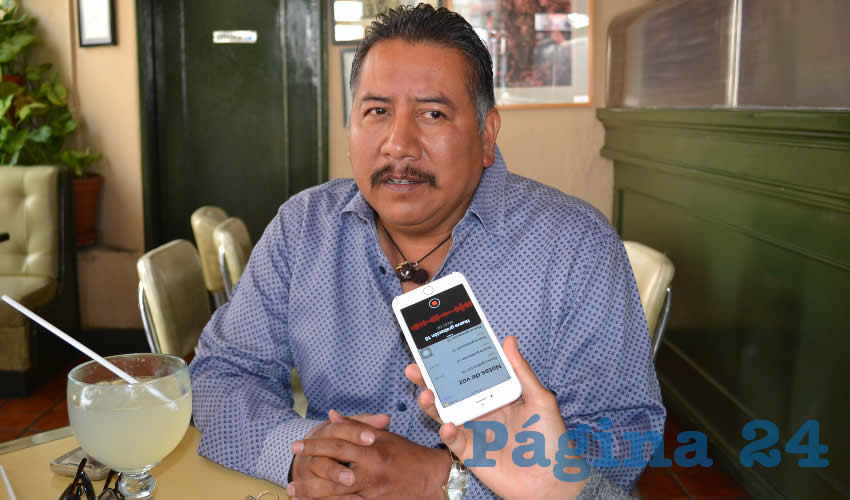 Felipe Pinedo Hernández: “No nos consta, pero tampoco descartamos que también haya contubernio entre el gobierno estatal y grupos delictivos que están ingresando al estado” (Foto Archivo Página 24)