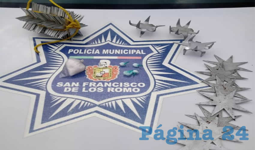 Los artefactos para ponchar neum&aacute;ticos y la droga que portaban Armando &ldquo;N&rdquo; &ldquo;N&rdquo; &ldquo;El Negro&rdquo;, de 31 a&ntilde;os de edad