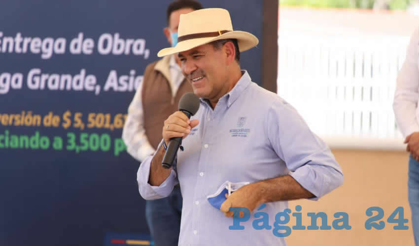 En Asientos, el gobernador Mart&iacute;n Orozco Sandoval inaugur&oacute; el Foro Cultural Ci&eacute;nega Grande