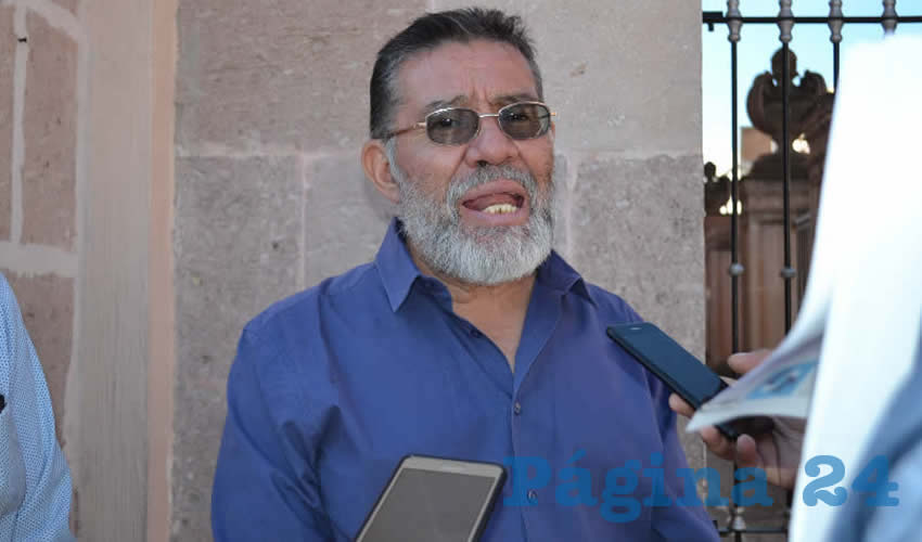 Adrián Cázares Espinoza, presidente de la Asociación Civil de Pensionados y Jubilados del Estado de Zacatecas (Foto Archivo Página 24)
