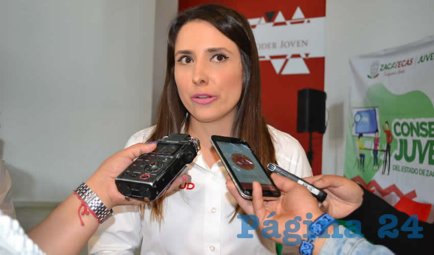 Alejandrina Varela Luna, directora del Instituto de la Juventud del Estado de Zacatecas (Injuventud), (Foto Archivo Página 24)