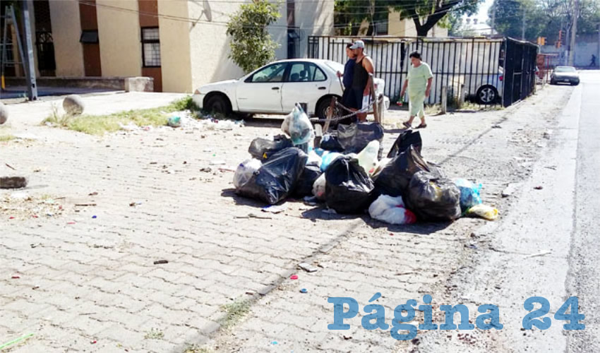 El principal problema se vive en la avenida Artes Plásticas, donde se hacinan bolsas de basura y restos de animales muertos, todo afuera de un núcleo de departamentos ubicado frente a casas habitación. El hedor es insoportable y además es foco de infección; pese a esto, la basura pasa cada tercer día /Fotos: Francisco Tapia