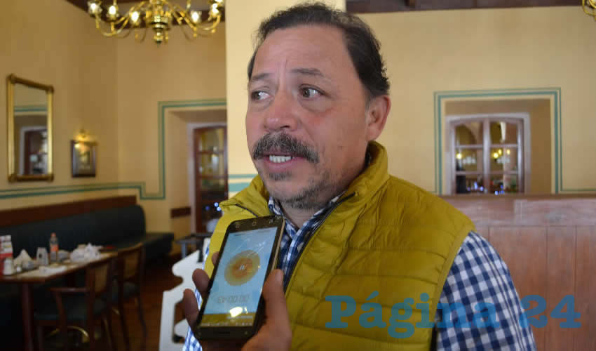 Alejandro Rivera Nieto, líder del Sindicato Independiente de Trabajadores del Estado de Zacatecas (SITEZ) (Foto Archivo Página 24)