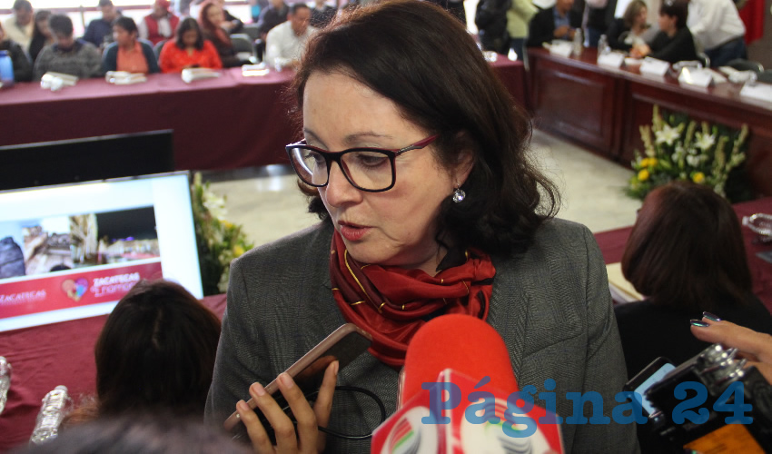 Marivel Rodríguez Benítez, tesorera de la presidencia municipal de Zacatecas (Foto Archivo Página 24)