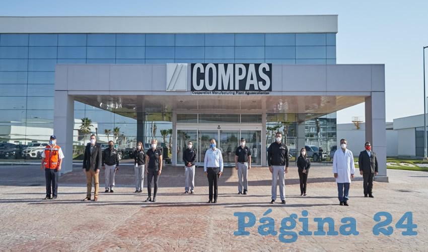 El mandatario estatal agradeci&oacute; a Compas por ser una empresa socialmente responsable y solidaria con el sector salud de Aguascalientes