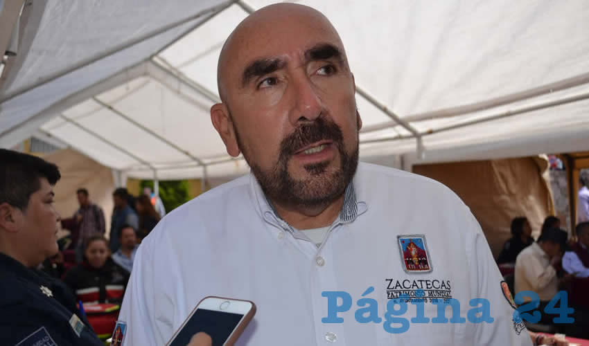 Jorge Eduardo Muñoz Franco, director de la corporación de Seguridad Pública Municipal de Zacatecas (Foto Archivo Página 24)