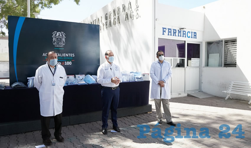El mandatario supervisó un área especial que se instaló al exterior del nosocomio para identificar a pacientes con sospecha de COVID-19