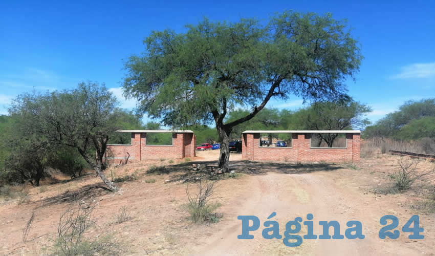 En esta finca cercana a la carretera federal 45 norte, en Rincón de Romos, se mató é Mauricio “N” “N”, que contaba con 31 años de edad