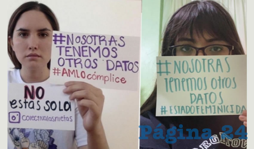 “Nosotras Tenemos Otros Datos exigimos reclasificación, investigación y sanción de todos los casos de muertes de mujeres”, exigió el colectivo a través de sus redes sociales/ Foto: Cortesía