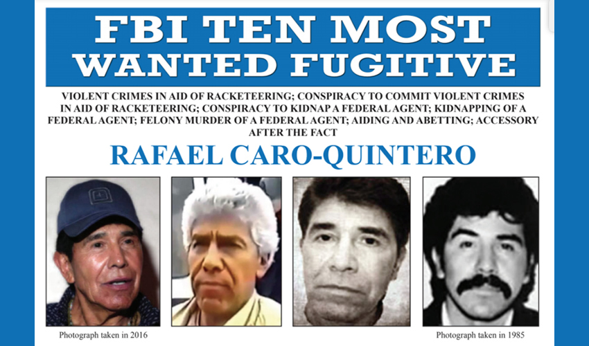 El narcotraficante Rafael Caro Quintero intenta aplazar la resolución del juicio de amparo que promovió para frenar su proceso de extradición, con el argumento de que es insolvente y que el tribunal encargado de su caso debe esperar a que se reanuden las sesiones públicas de los órganos jurisdiccionales/Foto: Cortesía