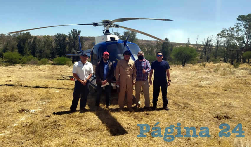 Desde el lunes 25 de mayo, el helic&oacute;ptero &Aacute;guila 1 se traslad&oacute; a la zona del siniestro para apoyar a brigadistas y bomberos