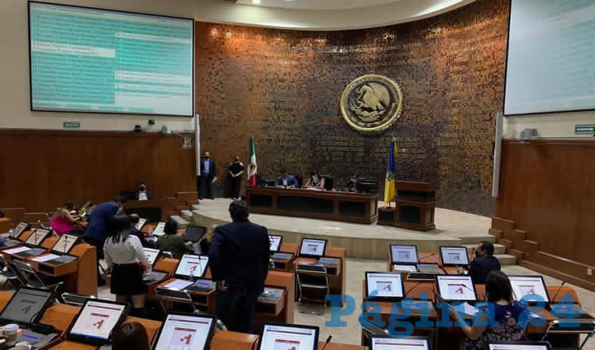 El acuerdo legislativo lo implementó la diputada del Verde, Rosa Angélica Fregoso y fue avalado por 24 votos a favor de MC, algunos del PAN, PRD y Verde; sólo se registraron 6 votos en contra de Morena/Foto: Cortesía