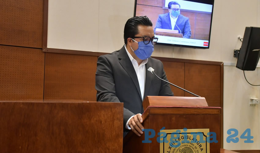 Omar Carrera Pérez, diputado local por Movimiento Regeneración Nacional (Morena) (Foto: Cortesía)