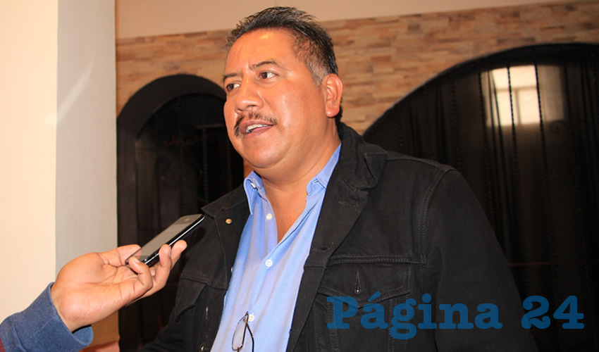 Felipe Pinedo Hernández, miembro del Frente Popular de Lucha por Zacatecas (FPLZ) (Foto: Rocío Castro Alvarado)