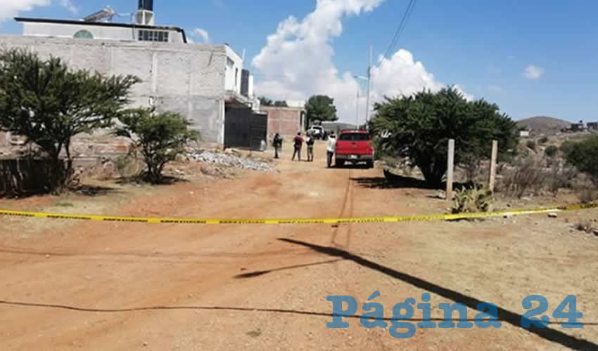 La zona fue acordonada por los policías