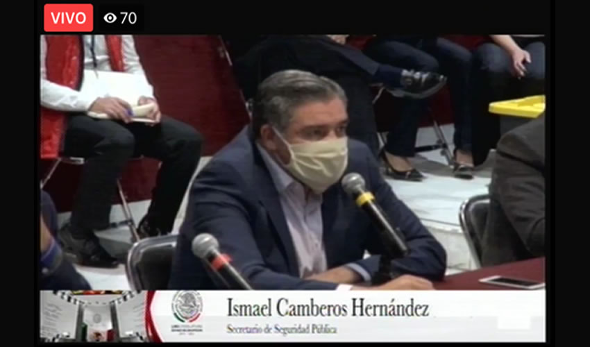 Ismael Camberos Hernández, secretario de Seguridad Pública del Estado (Foto Cortesía)