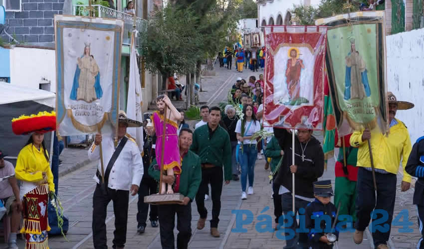 Miembros de la cofradía de San Juan Bautista de Pánuco, determinaron la cancelación de las celebraciones de este año, al tomar en cuenta las recomendaciones del sector salud sobre medidas de distanciamiento social, así como la negación de la Diócesis local a realizar misas (Foto Cortesía)