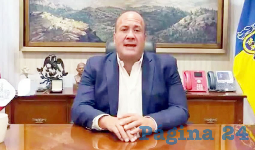 “Detrás de todo lo que está sucediendo de este caso en Jalisco hay intereses, muy precisos y muy puntuales, construidos desde la Ciudad de México, desde los sótanos del poder que lo que buscan es dañar a Jalisco; (…) le pido al presidente de la República que le diga a su gente y a su partido que ojalá estén midiendo lo que están haciendo”, amagó el paranoico mandatario en un mensaje tras la manifestación/Foto: Tomada de video