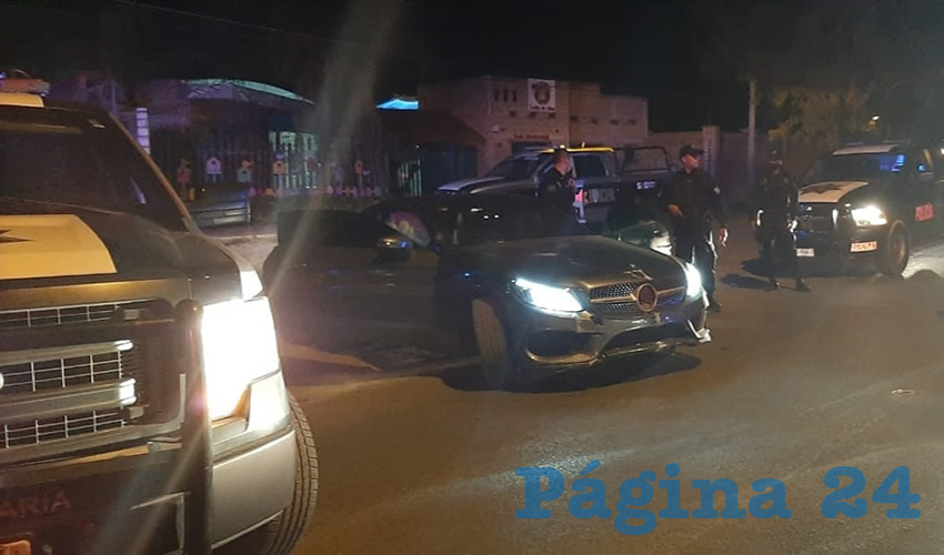 El autom&oacute;vil Mercedes Benz C250 gris, que conduc&iacute;a el ebrio &Eacute;dgar &ldquo;N&rdquo; &ldquo;N&rdquo;, de 18 a&ntilde;os de edad
