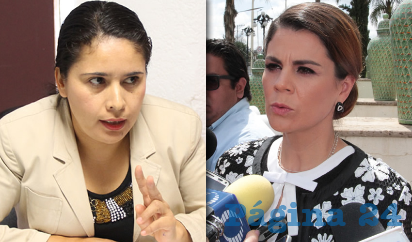 Alma Gloria Dávila Luévano, diputada local por Movimiento Regeneración Nacional (Morena) | Cristina Rodríguez de Tello, presidenta honorífica del SEDIF (Fotos: Rocío Castro Alvarado/Archivo Página 24)