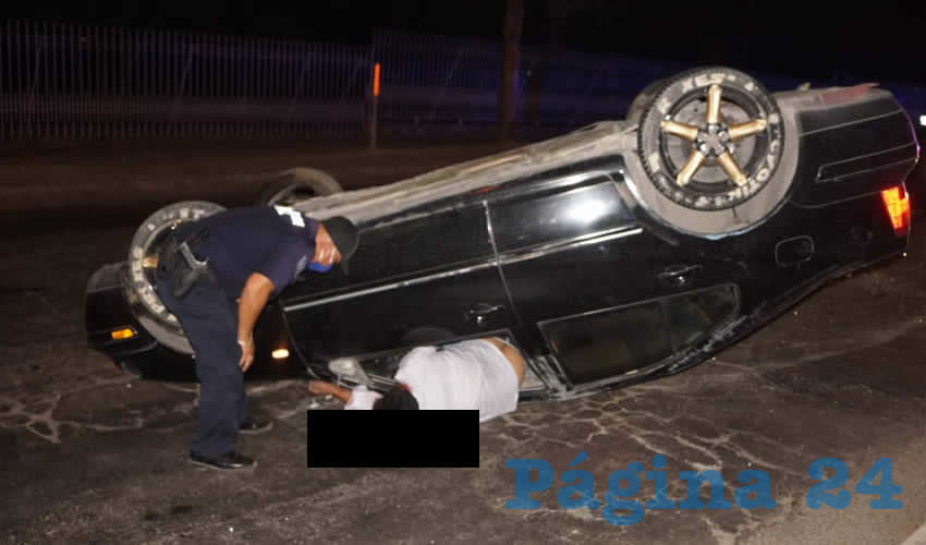 Jos&eacute; Manuel Contreras muri&oacute; al accidentarse en su auto Volkswagen Jetta sobre avenida Siglo XXI sur, frente a Ciudad Industrial