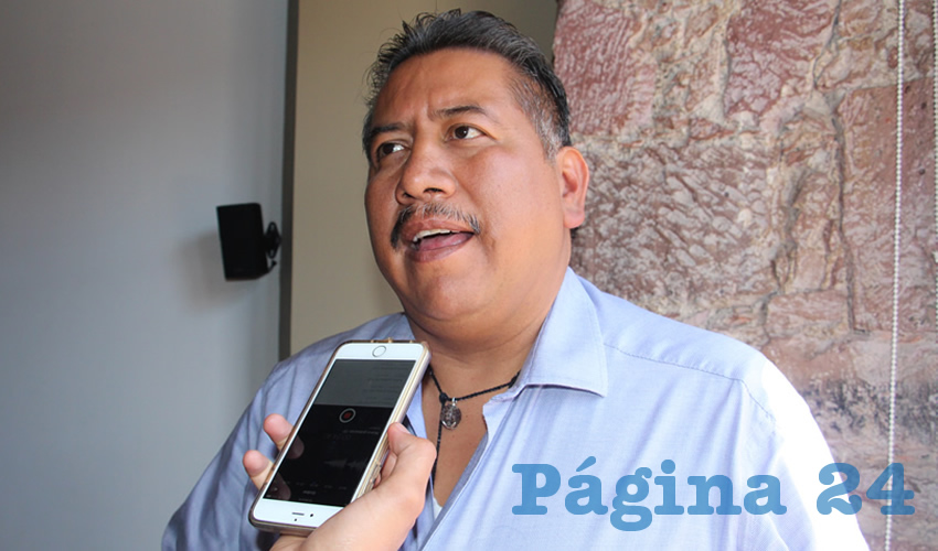 Felipe Pinedo Hernández, líder del Frente Popular de Lucha por Zacatecas (FPLZ) (Foto Archivo Página 24)