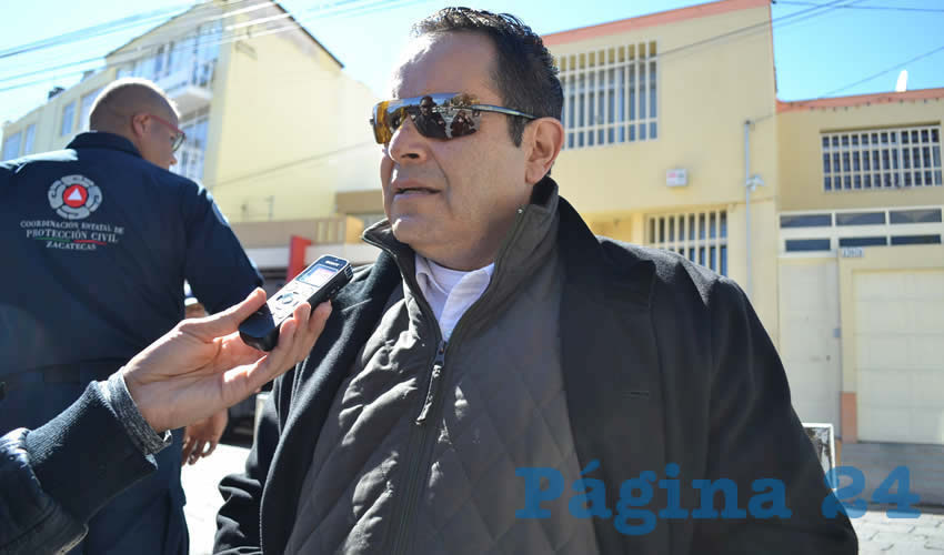 Juan Antonio Caldera Alaniz, coordinador de la Dirección Estatal de Protección Civil y Bomberos (Foto Archivo Página 24)
