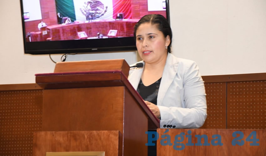 Alma Gloria Dávila Luévano, diputada local por Movimiento Regeneración Nacional (Morena) (Foto Archivo Página 24)