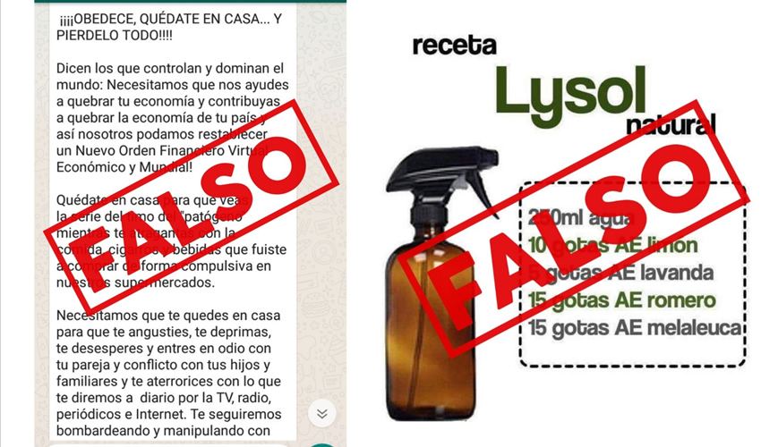 Debería ser obvio que son falsedades para engañar a los crédulos, pero... (Fotos: Cortesía)