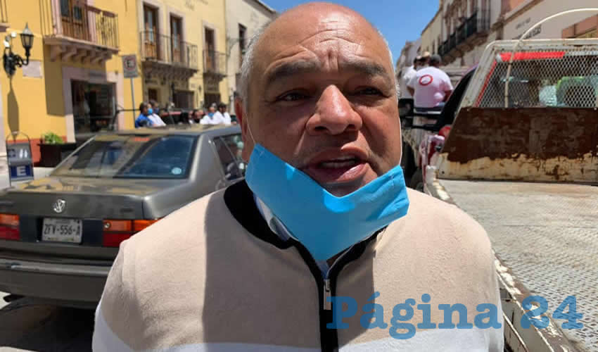 Roque Velázquez Medellín, líder de taxistas de la zona metropolitana (Foto Archivo Página 24)