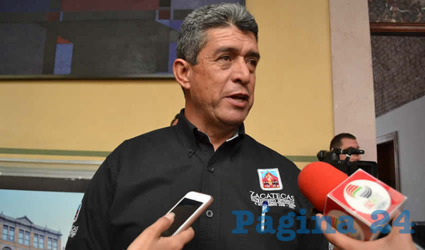 Miguel Félix Carrillo, titular de la Secretaría de Servicios Públicos del ayuntamiento de Zacatecas (Foto Rocío Castro Alvarado)
