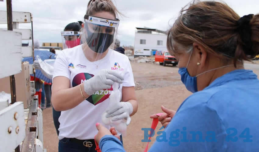 Por iniciativa de Tere Jim&eacute;nez se apoya a la econom&iacute;a de miles de familias, para que puedan sortear los efectos derivados de la contingencia