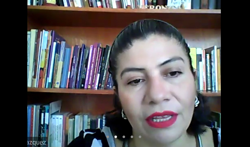 Verónica Aguilar Vázquez, académica de la Benemérita Universidad Autónoma de Zacatecas (BUAZ) (Foto Rocío Castro Alvarado)