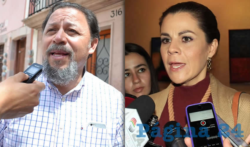 Alejandro Rivera Nieto, secretario del SITEZ | Cristina Rodríguez Pacheco presidenta del Sedif (Fotos: Archivo Página 24)