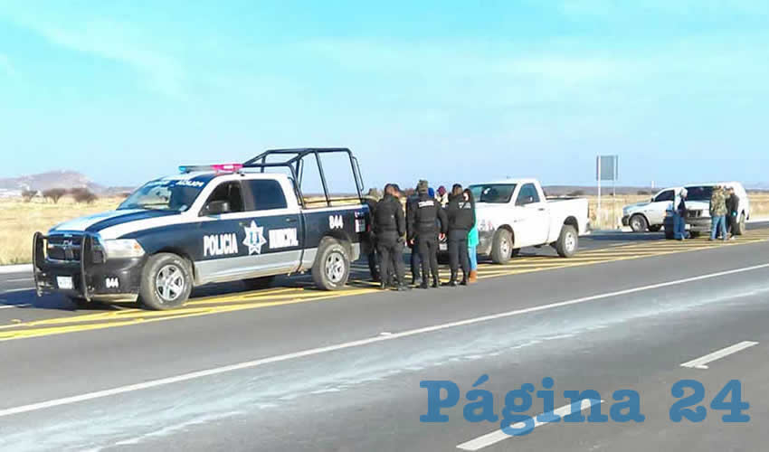 El arribo de los policías