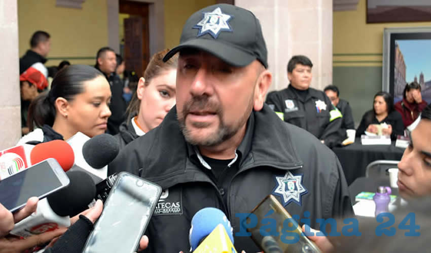 Jorge Eduardo Muñoz Franco, director de la Policía Municipal de Zacatecas (Foto Archivo Página 24)